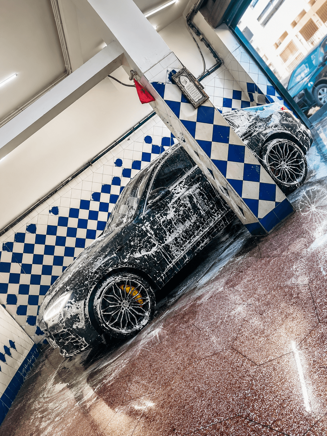 Lavage mousse carrosserie